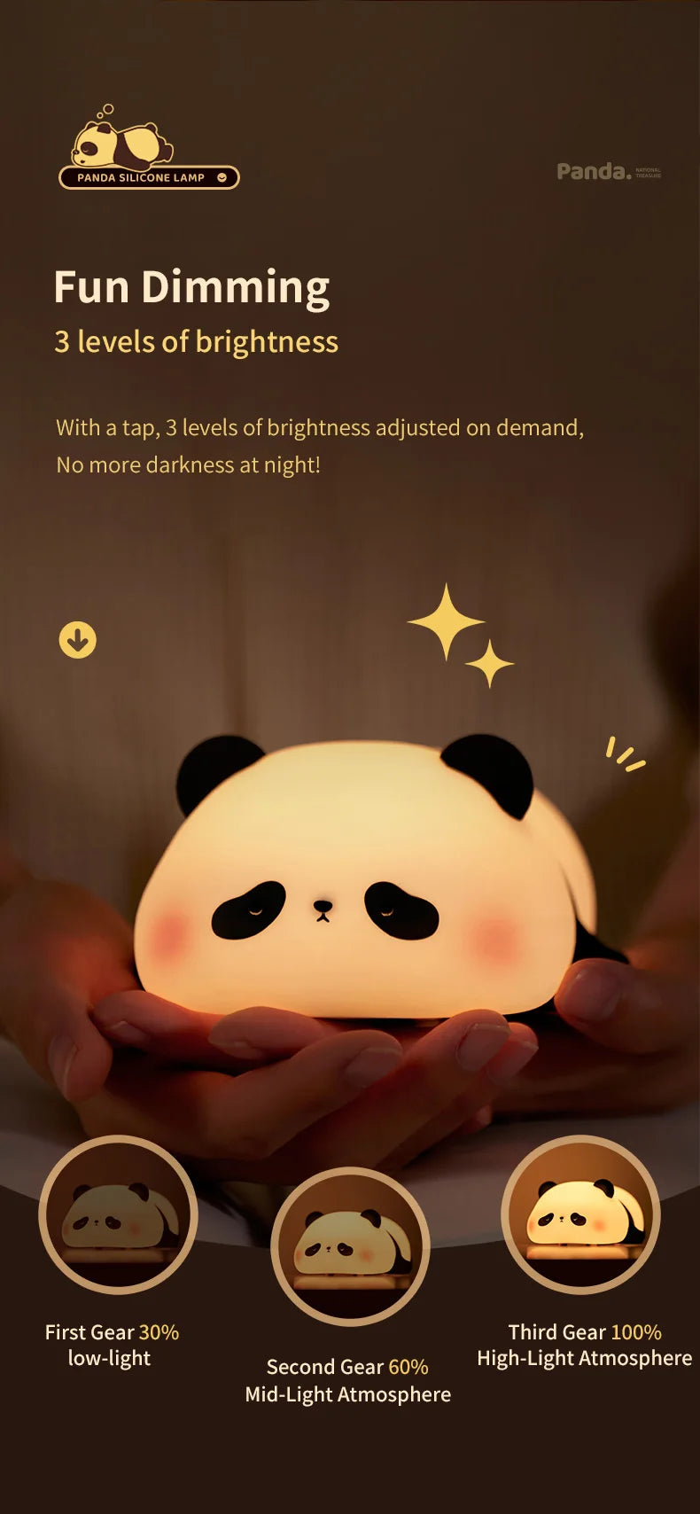 Snugda – Soft and Comforting Touch Panda Lamp